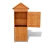 vidaXL Gartenschrank Braun 42,5x64x190 cm vidaXL Gartenschrank Braun 42,5x64x190 cm