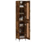 vidaXL Highboard Räuchereiche 34,5x34x180 cm Holzwerkstoff vidaXL Highboard Räuchereiche 34,5x34x180 cm Holzwerkstoff