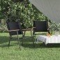 vidaXL Campingstühle 2 Stk. Schwarz 54x55x78 cm Oxford-Gewebe vidaXL Campingstühle 2 Stk. Schwarz 54x55x78 cm Oxford-Gewebe