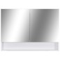 vidaXL LED-Bad-Spiegelschrank Weiß 80x15x60 cm MDF vidaXL LED-Bad-Spiegelschrank Weiß 80x15x60 cm MDF