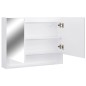 vidaXL LED-Bad-Spiegelschrank Weiß 80x15x60 cm MDF vidaXL LED-Bad-Spiegelschrank Weiß 80x15x60 cm MDF