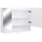 vidaXL LED-Bad-Spiegelschrank Weiß 80x15x60 cm MDF vidaXL LED-Bad-Spiegelschrank Weiß 80x15x60 cm MDF