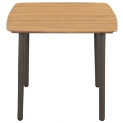 vidaXL Couchtisch 80x80x72 cm Massivholz Akazie und Stahl
