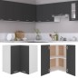 vidaXL Eckhängeschrank Grau 57x57x60 cm Holzwerkstoff vidaXL Eckhängeschrank Grau 57x57x60 cm Holzwerkstoff