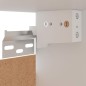 vidaXL Eckhängeschrank Grau 57x57x60 cm Holzwerkstoff vidaXL Eckhängeschrank Grau 57x57x60 cm Holzwerkstoff