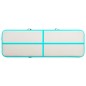 Aufblasbare Gymnastikmatte mit Pumpe 300x100x20 cm PVC Grün Aufblasbare Gymnastikmatte mit Pumpe 300x100x20 cm PVC Grün