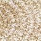 Teppich Handgefertigt Jute Weiß und Braun 180 cm Teppich Handgefertigt Jute Weiß und Braun 180 cm