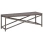 Gartenbank 120 cm Poly Rattan Grau Gartenbank 120 cm Poly Rattan Grau