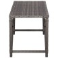 Gartenbank 120 cm Poly Rattan Grau Gartenbank 120 cm Poly Rattan Grau