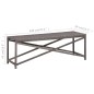Gartenbank 120 cm Poly Rattan Grau Gartenbank 120 cm Poly Rattan Grau