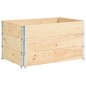 Paletten-Aufsatzrahmen 3 Stk. 50×100 cm Kiefer Massivholz Paletten-Aufsatzrahmen 3 Stk. 50×100 cm Kiefer Massivholz