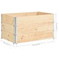 Paletten-Aufsatzrahmen 3 Stk. 50×100 cm Kiefer Massivholz Paletten-Aufsatzrahmen 3 Stk. 50×100 cm Kiefer Massivholz