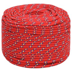 Bootsseil Rot 8 mm 50 m Polypropylen
