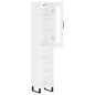 vidaXL Highboard Hochglanz-Weiß 34,5x34x180 cm Holzwerkstoff vidaXL Highboard Hochglanz-Weiß 34,5x34x180 cm Holzwerkstoff