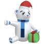 Weihnachtsdekoration Aufblasbarer Teddybär LED 240 cm Weihnachtsdekoration Aufblasbarer Teddybär LED 240 cm