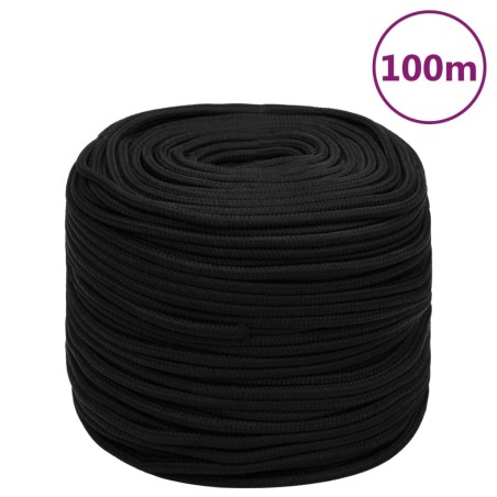 Arbeitsseil Schwarz 6 mm 100 m Polyester