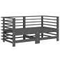 vidaXL Ecksofas mit Kissen 2 Stk. Grau Massivholz Kiefer vidaXL Ecksofas mit Kissen 2 Stk. Grau Massivholz Kiefer