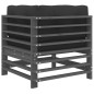 vidaXL Ecksofas mit Kissen 2 Stk. Grau Massivholz Kiefer vidaXL Ecksofas mit Kissen 2 Stk. Grau Massivholz Kiefer