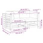 vidaXL Ecksofas mit Kissen 2 Stk. Grau Massivholz Kiefer vidaXL Ecksofas mit Kissen 2 Stk. Grau Massivholz Kiefer