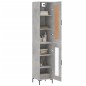 Highboard Betongrau 34,5x34x180 cm Holzwerkstoff Highboard Betongrau 34,5x34x180 cm Holzwerkstoff