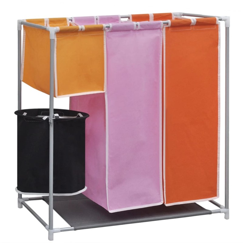 3-Kammer-Wäschekorb mit Wascheimer 3-Kammer-Wäschekorb mit Wascheimer
