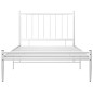 Bett Weiß Metall 90x200 cm Bett Weiß Metall 90x200 cm