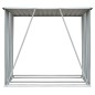 Brennholzlager Verzinkter Stahl 163 x 83 x 154 cm Grün Brennholzlager Verzinkter Stahl 163 x 83 x 154 cm Grün