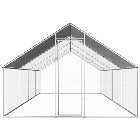 Outdoor-Hühnerkäfig 2,75x8x1,92 m Verzinkter Stahl