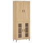 Highboard Sonoma-Eiche 69,5x34x180 cm Holzwerkstoff Highboard Sonoma-Eiche 69,5x34x180 cm Holzwerkstoff