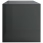 TV-Schrank Hochglanz-Grau 120x40x40 cm Holzwerkstoff TV-Schrank Hochglanz-Grau 120x40x40 cm Holzwerkstoff