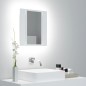 vidaXL LED-Bad-Spiegelschrank Weiß 40x12x45 cm Acryl vidaXL LED-Bad-Spiegelschrank Weiß 40x12x45 cm Acryl