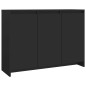 Sideboard Schwarz 102x33x75 cm Holzwerkstoff Sideboard Schwarz 102x33x75 cm Holzwerkstoff