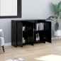 Sideboard Schwarz 102x33x75 cm Holzwerkstoff Sideboard Schwarz 102x33x75 cm Holzwerkstoff