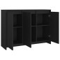 Sideboard Schwarz 102x33x75 cm Holzwerkstoff Sideboard Schwarz 102x33x75 cm Holzwerkstoff