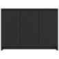 Sideboard Schwarz 102x33x75 cm Holzwerkstoff Sideboard Schwarz 102x33x75 cm Holzwerkstoff