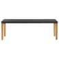 Gartenbank 80 cm Poly Rattan Schwarz Gartenbank 80 cm Poly Rattan Schwarz