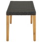 Gartenbank 80 cm Poly Rattan Schwarz Gartenbank 80 cm Poly Rattan Schwarz