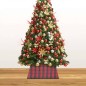 vidaXL Weihnachtsbaumrock Rot und Schwarz 48x48x25 cm vidaXL Weihnachtsbaumrock Rot und Schwarz 48x48x25 cm