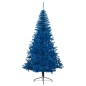 Künstlicher Halb-Weihnachtsbaum mit Ständer Blau 240 cm PVC Künstlicher Halb-Weihnachtsbaum mit Ständer Blau 240 cm PVC
