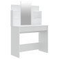 vidaXL Schminktisch mit Spiegel Weiß 96x40x142 cm vidaXL Schminktisch mit Spiegel Weiß 96x40x142 cm