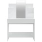 vidaXL Schminktisch mit Spiegel Weiß 96x40x142 cm vidaXL Schminktisch mit Spiegel Weiß 96x40x142 cm