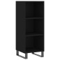 Highboard Schwarz 34,5x34x180 cm Holzwerkstoff Highboard Schwarz 34,5x34x180 cm Holzwerkstoff