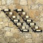 Wand-Weinregale für 14 Flaschen 2 Stk. Schwarz Metall Wand-Weinregale für 14 Flaschen 2 Stk. Schwarz Metall