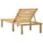 vidaXL Garten-Sonnenliege mit Tisch Kiefernholz Imprägniert vidaXL Garten-Sonnenliege mit Tisch Kiefernholz Imprägniert