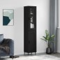 Highboard Schwarz 34,5x34x180 cm Holzwerkstoff Highboard Schwarz 34,5x34x180 cm Holzwerkstoff