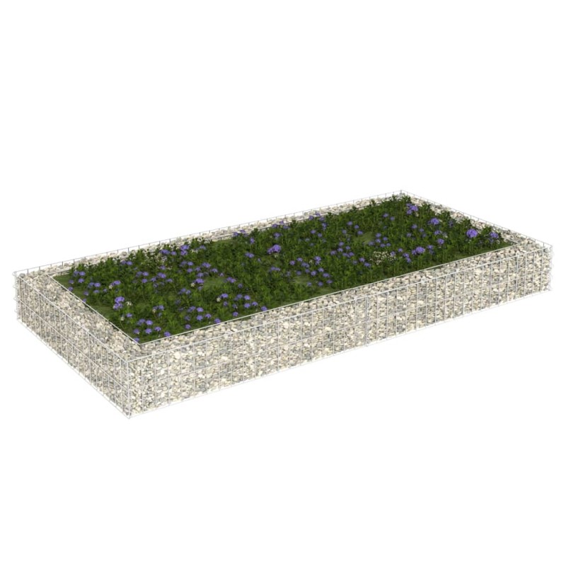 Gabionen-Hochbeet Verzinkter Stahl 200x100x20 cm Gabionen-Hochbeet Verzinkter Stahl 200x100x20 cm