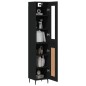 Highboard Schwarz 34,5x34x180 cm Holzwerkstoff Highboard Schwarz 34,5x34x180 cm Holzwerkstoff