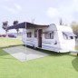 vidaXL Zeltteppich 100x500 cm Weiß vidaXL Zeltteppich 100x500 cm Weiß
