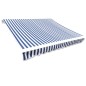 vidaXL Markisenbespannung Canvas Blau & Weiß 6x3 m (ohne Rahmen) vidaXL Markisenbespannung Canvas Blau & Weiß 6x3 m (ohne Rahmen)