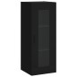 Highboard Schwarz 34,5x34x180 cm Holzwerkstoff Highboard Schwarz 34,5x34x180 cm Holzwerkstoff